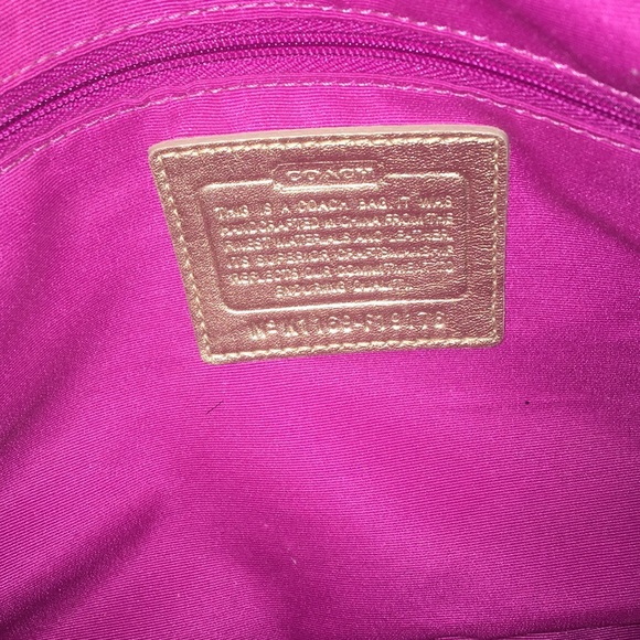 Coach Leather Tattersall Tote Cream & Multi-color - Picture 6 of 6